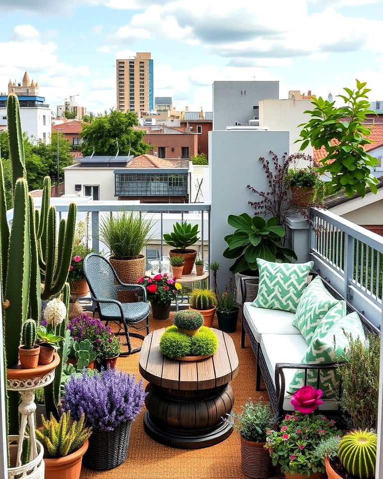 theme based garden for balcony - 40 Balcony Garden Ideas