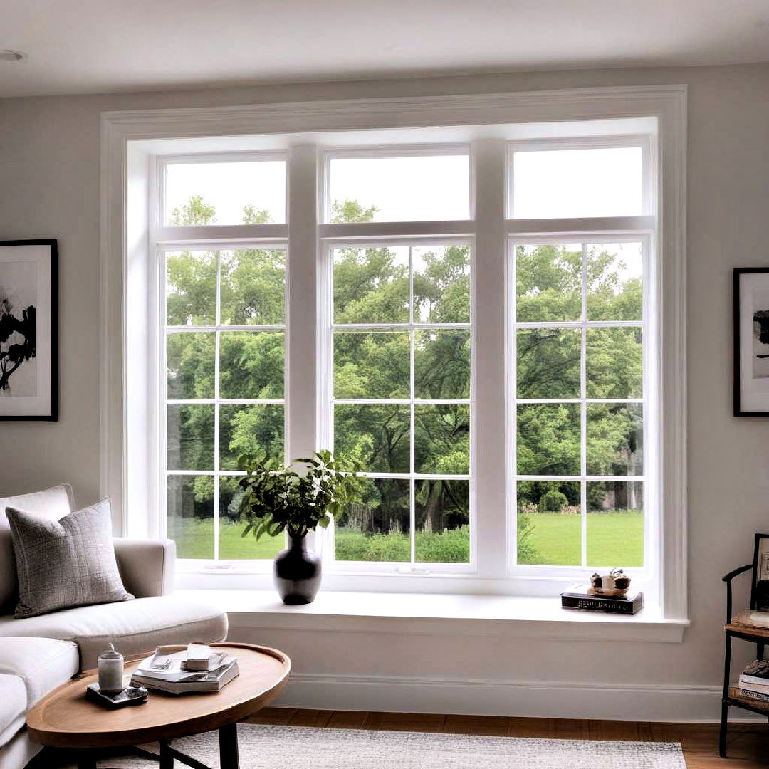 thin trim for minimalist design - 25 Modern Window Trim Ideas