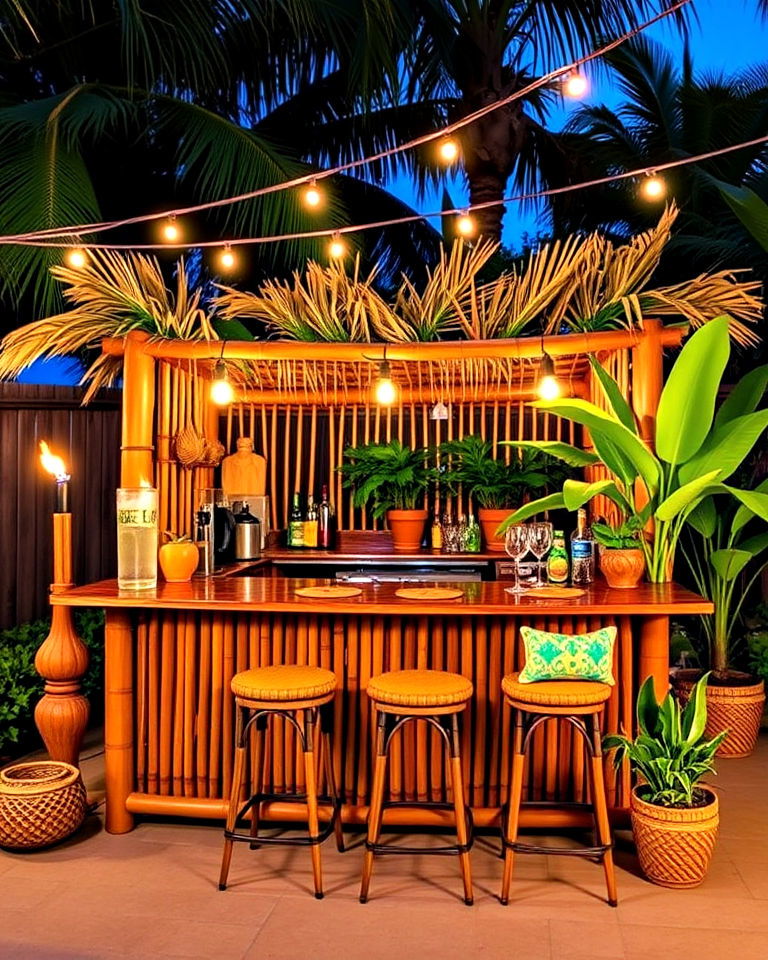 tiki bar for florida backyard - 30 Florida Backyard Ideas