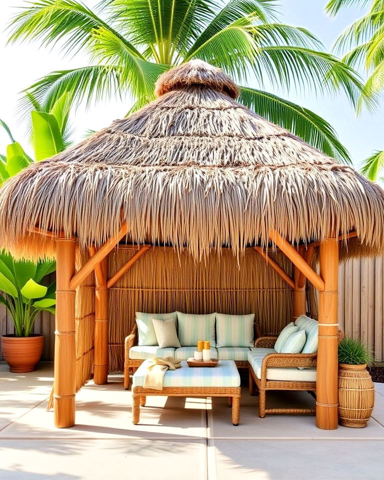 tiki hut for shade - 40 Shade Ideas