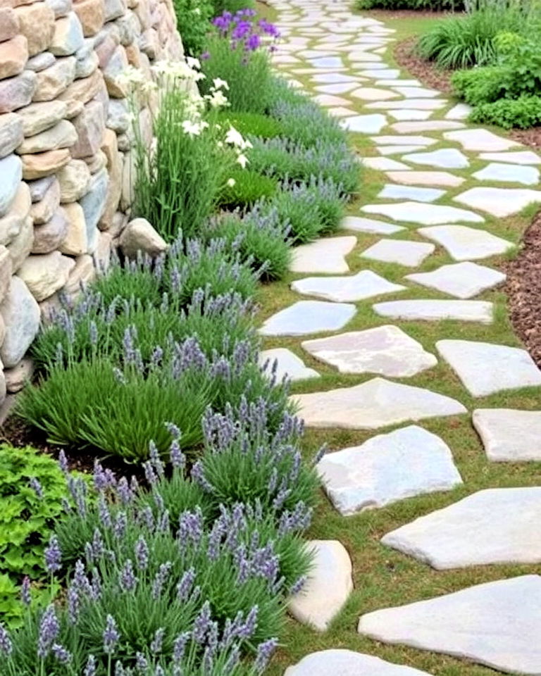 timeless farmhouse style stone pathway - 20 Farmhouse Garden Ideas