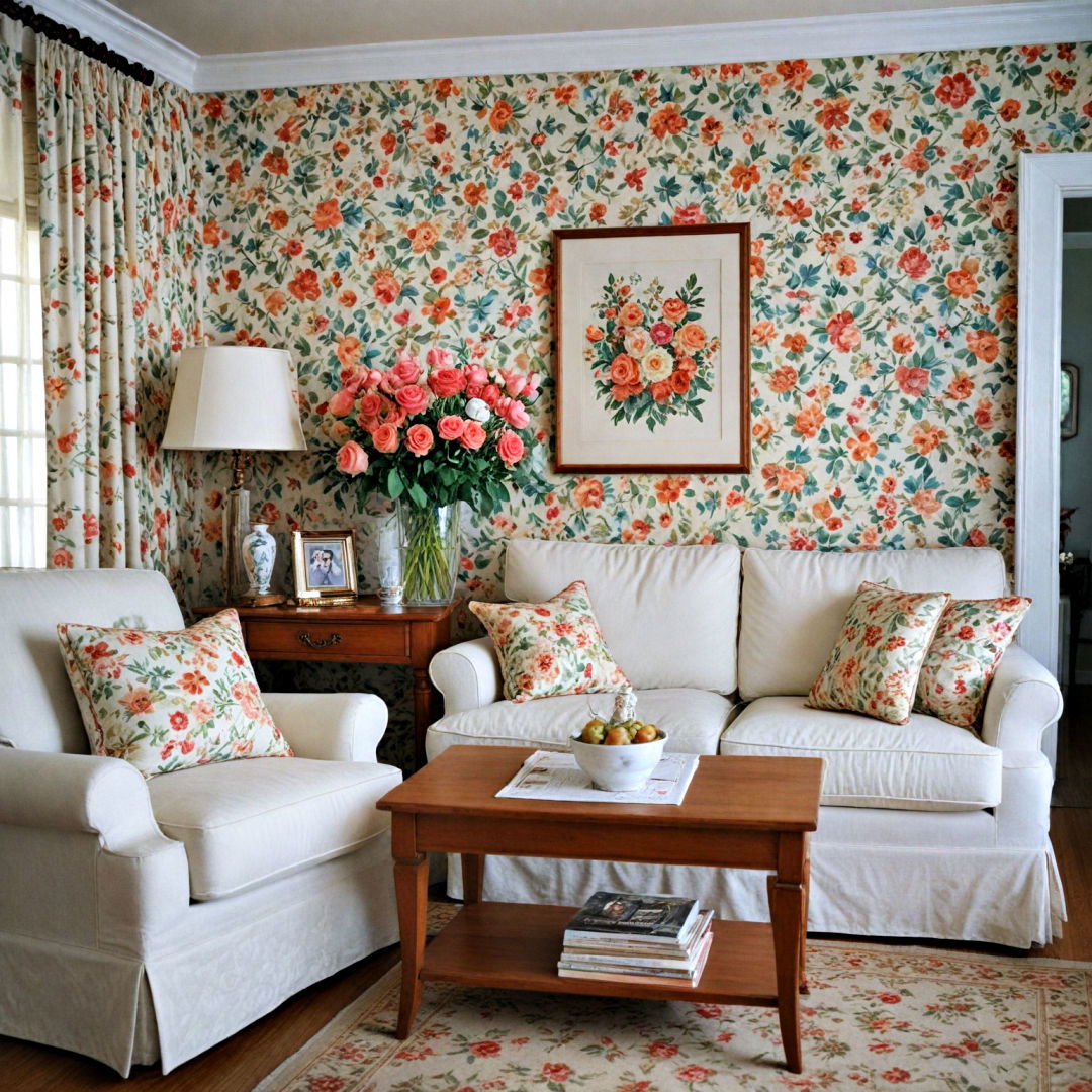 timeless floral patterns - 30 Cottage Decorating Ideas