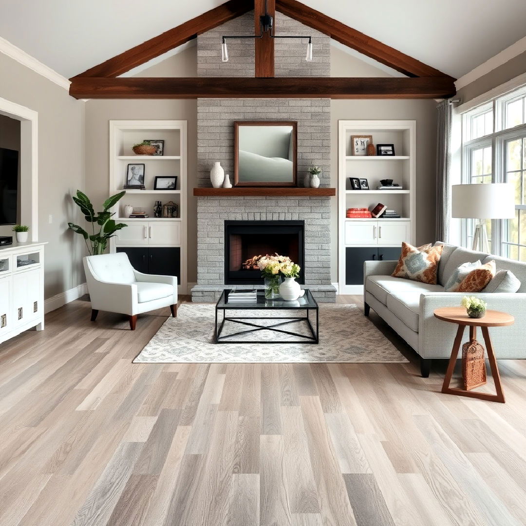 timeless grey hardwood flooring - 25 Grey Flooring Living Room Ideas