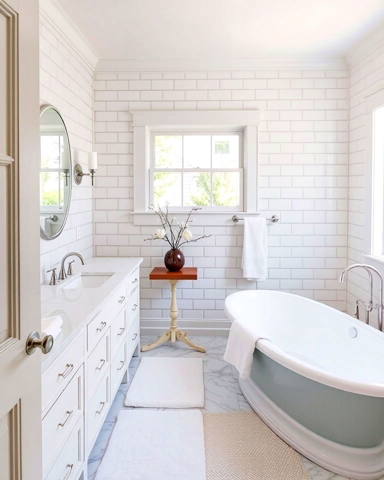 timeless hamptons style bathroom - 25 Hamptons Style House Interior Ideas