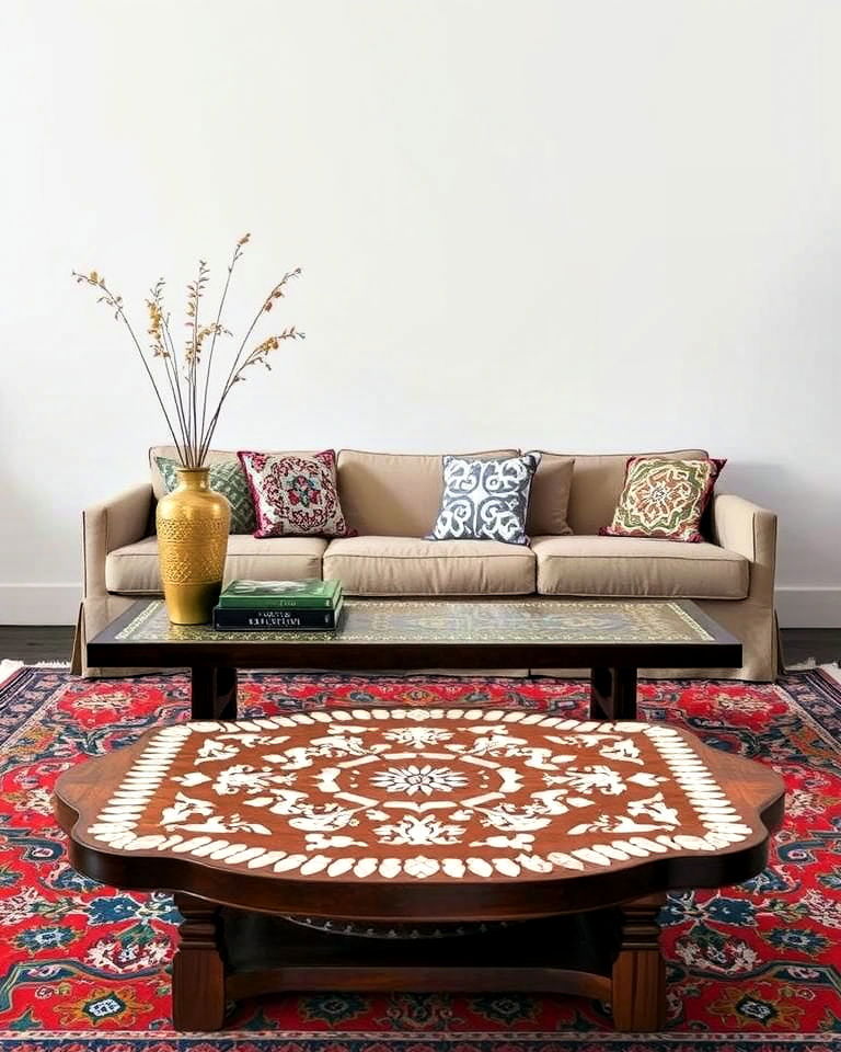timeless low coffee table - 20 Arabic Interior Design Ideas