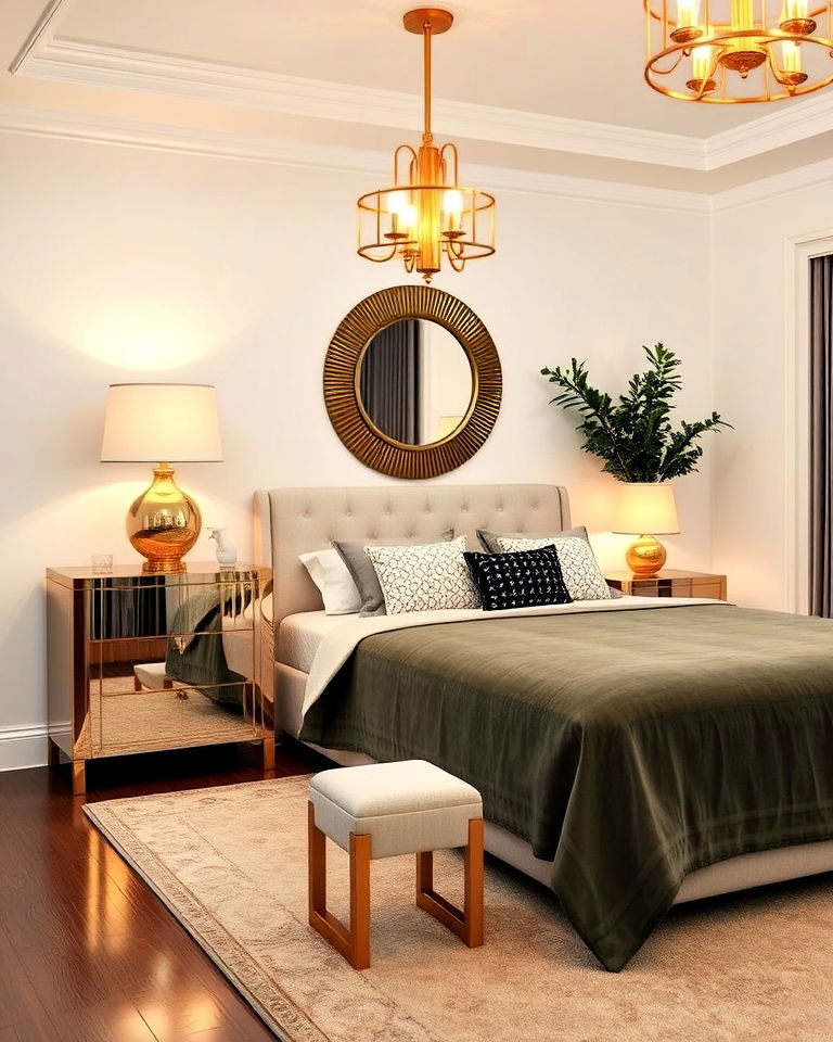 timeless luxurious metallic accents - 30 Art Deco Interior Design Ideas