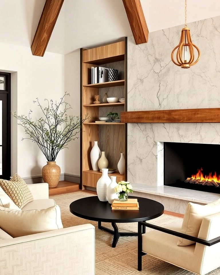 timeless natural stone accents - 25 Hamptons Style House Interior Ideas