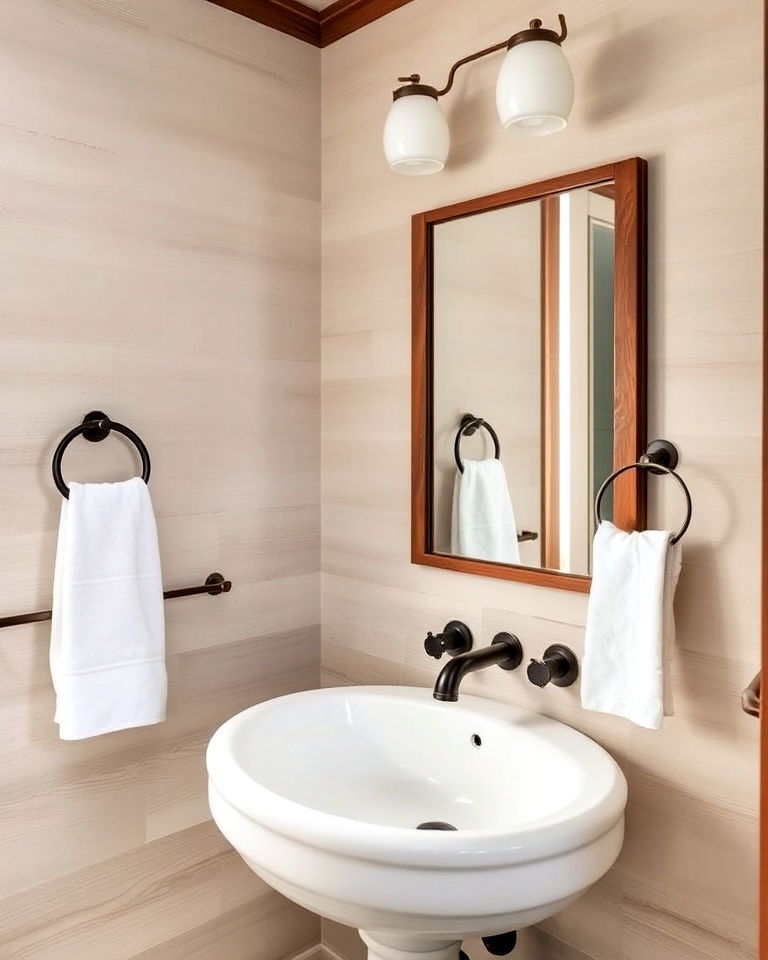 timeless oil rubbed bronze fixtures - 30 Craftsman Bathroom Ideas
