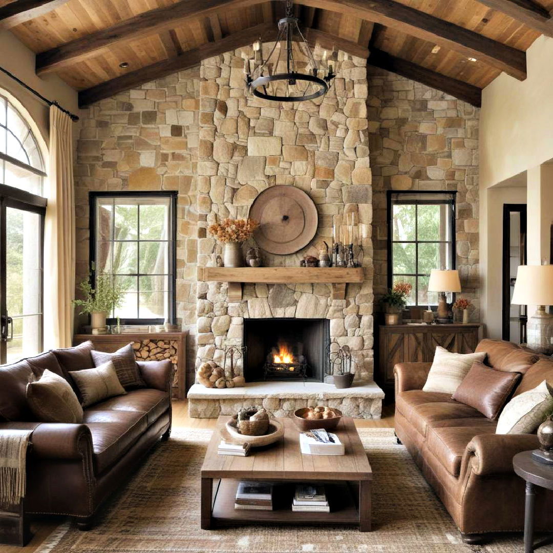 timeless rustic elegance - 20 Eclectic Living Room Ideas