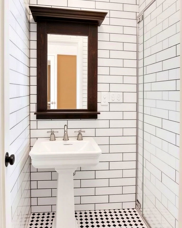 timeless subway tiles - 30 Craftsman Bathroom Ideas