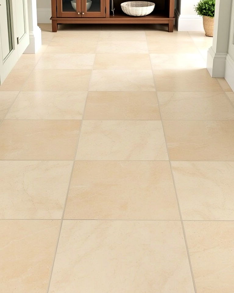 timeless travertine stone flooring - 40 Farmhouse Flooring Ideas