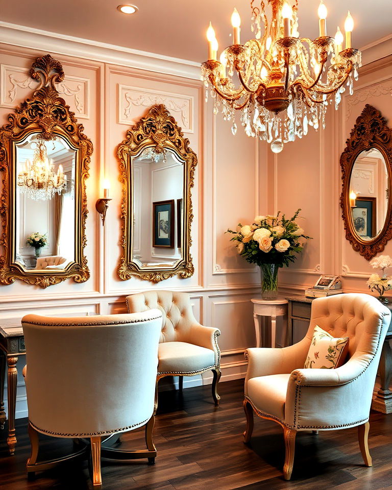 timeless vintage glamour - 30 Nail Salon Interior Design Ideas