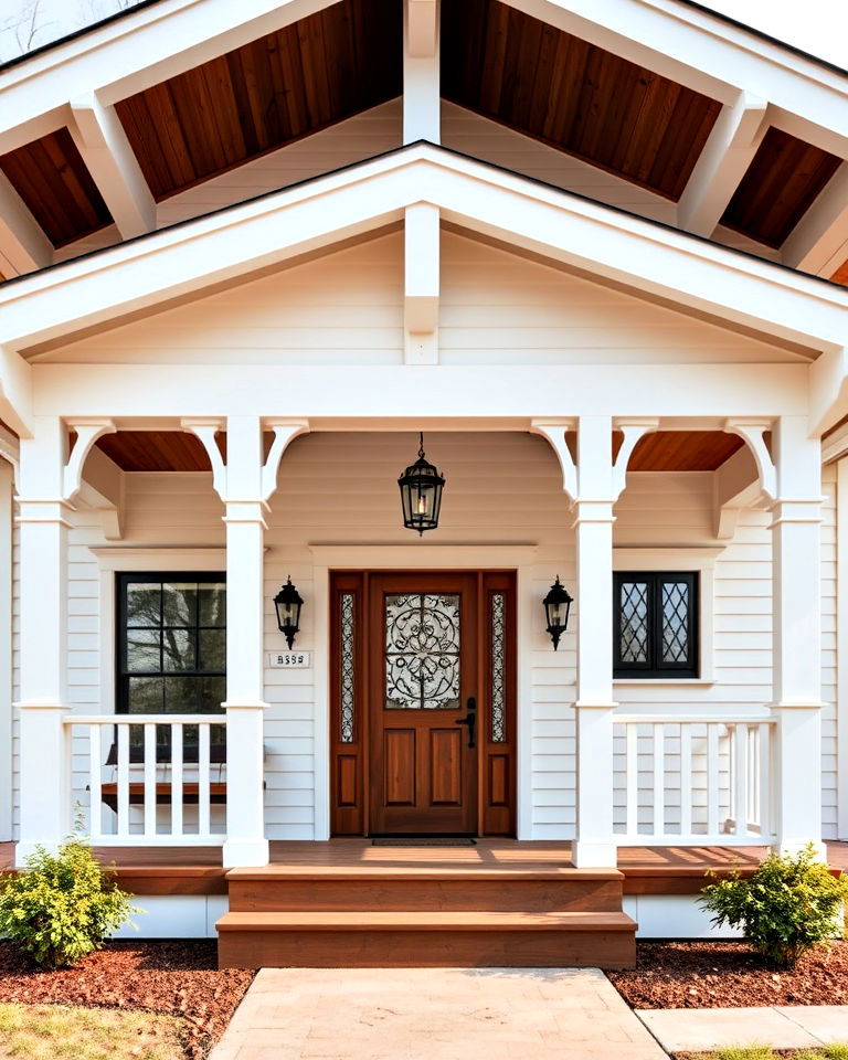 timeless white craftsman home - 20 White Siding House Designs