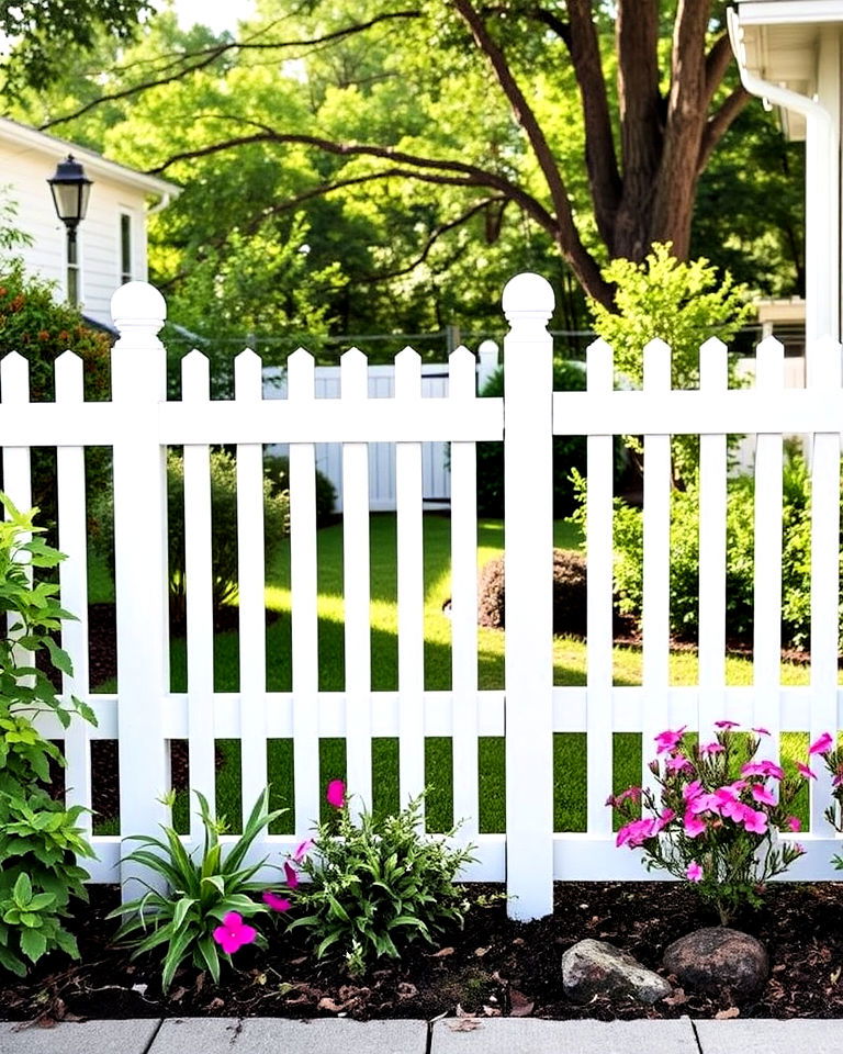 timeless white vinyl fence - 25 Vinyl Fence Colors