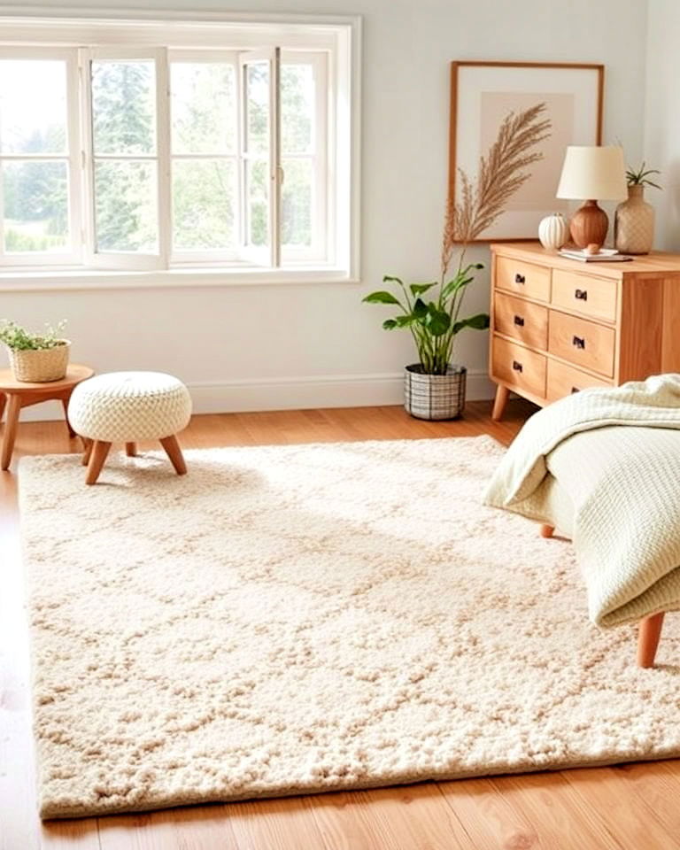 timeless wool rug for bedroom - 30 Bedroom Rug Ideas