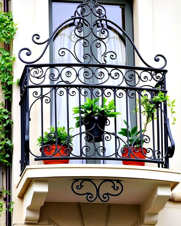 timeless wrought iron design - 25 French Balcony Ideas