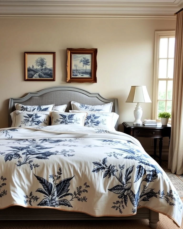 toile fabric for french country decor - 30 French Country Decor Ideas