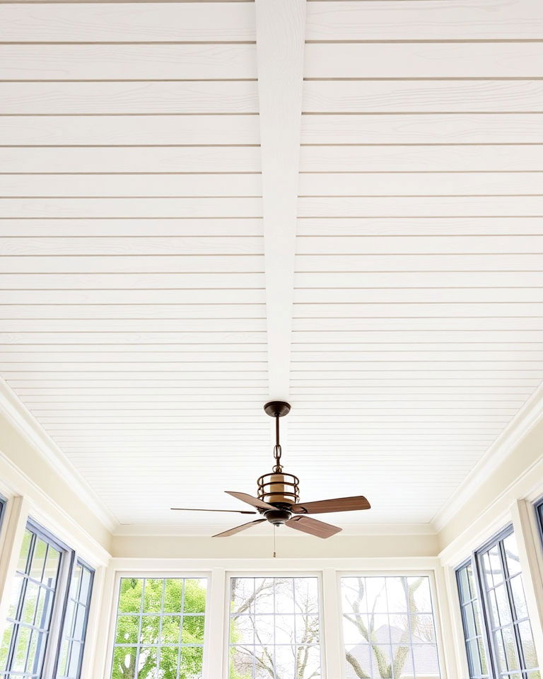 tongue and groove wood panels ceiling - 20 Sunroom Ceiling Ideas