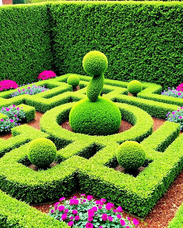 topiary accents for parterre garden - 25 Parterre Garden Ideas