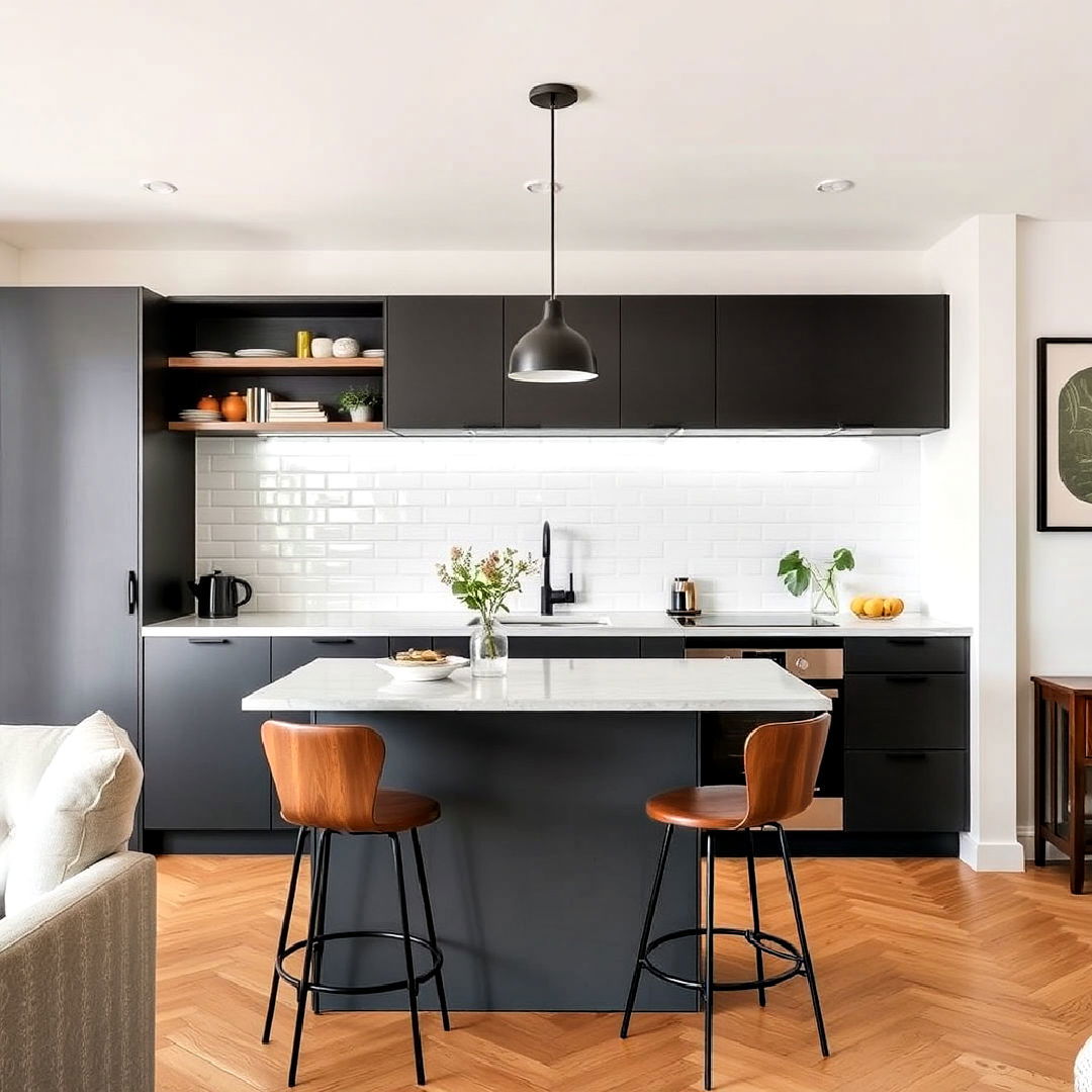 townhouse kitchen compact peninsula - 15 Townhouse Kitchen Ideas