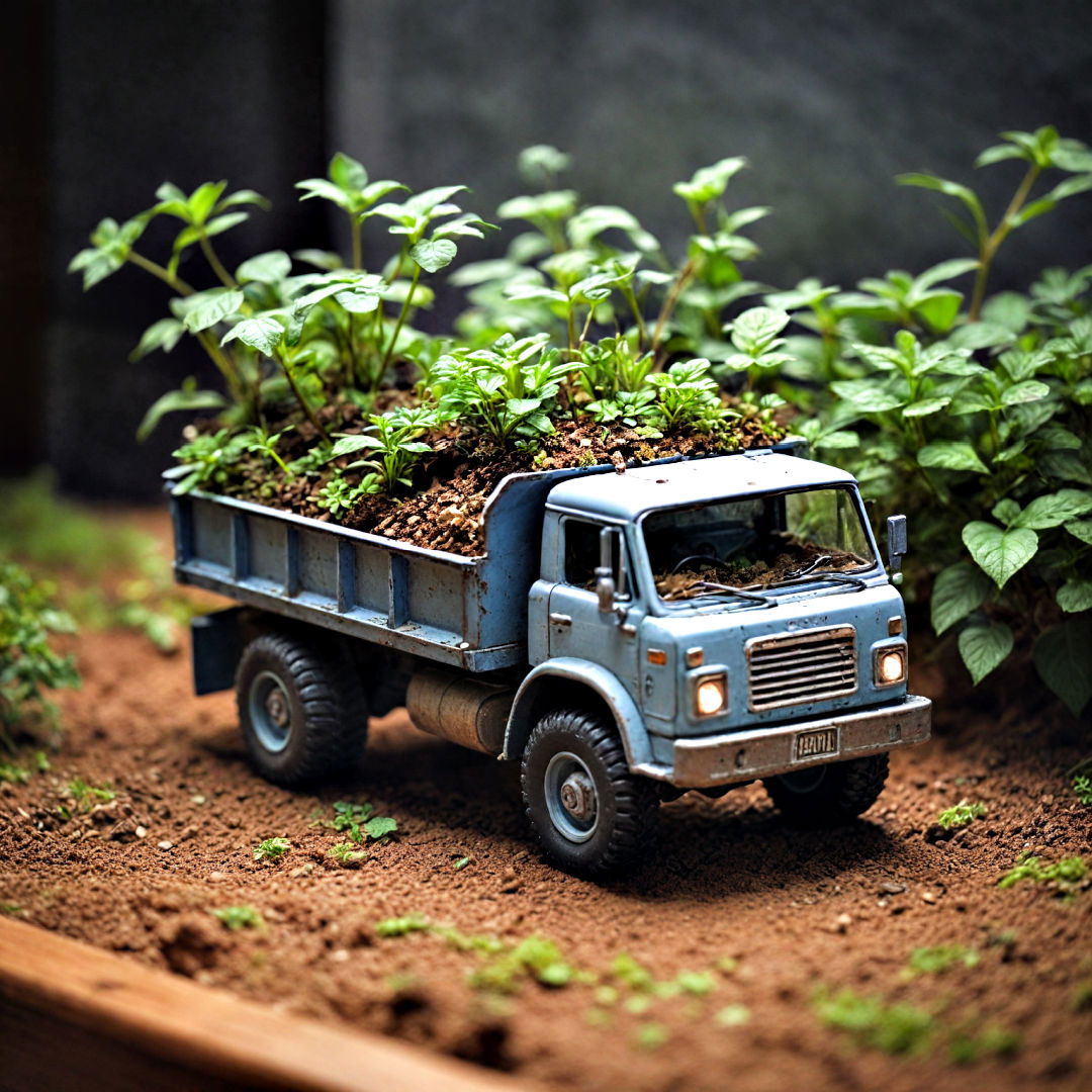 toy car miniature mobile garden - 40 Terrarium Ideas