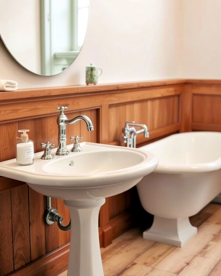 traditional bathroom tapware with cross handles - 20 Traditional Bathroom Ideas