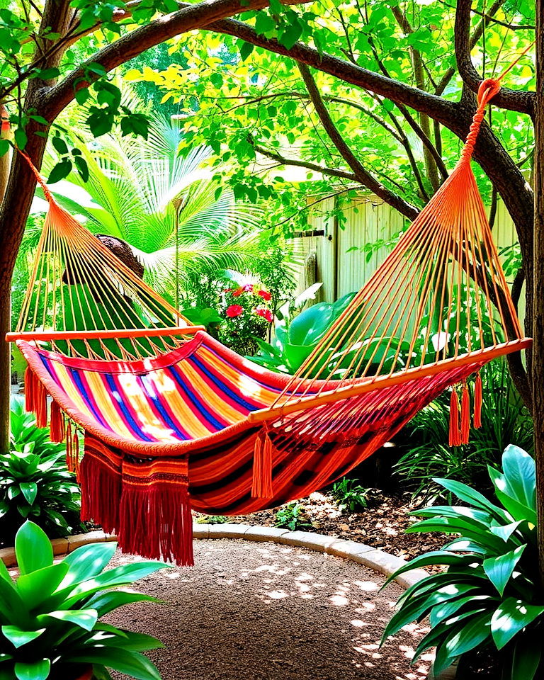 traditional mexican hammock - 25 Mexican Garden Ideas