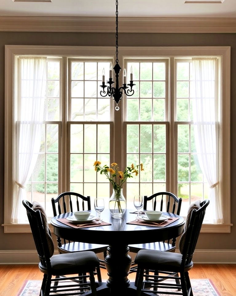 traditional multi pane windows - 25 Dining Room Window Ideas