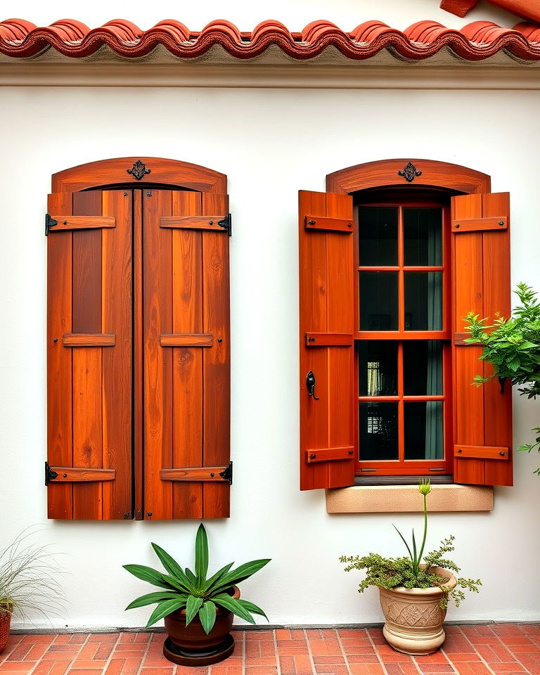 traditional shutters for spanish bungalow exterior - 25 Spanish Bungalow Exterior Ideas