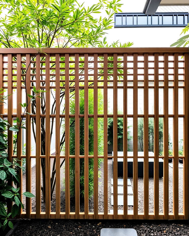traditional tatami style fence - 40 Japanese Fence Ideas