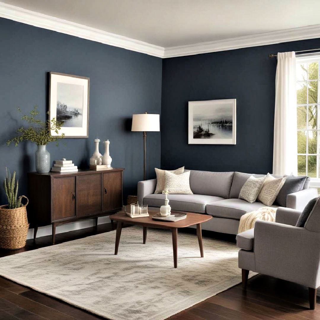 tranquil harbor for cozy space - 40 Blue-gray Paint Colors