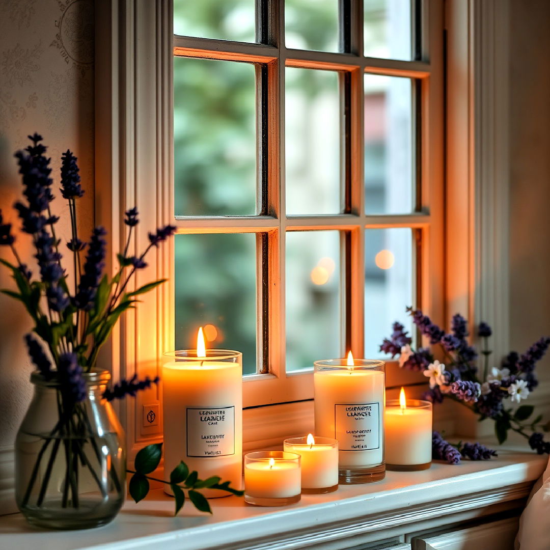 tranquil vibe diffused scented candles - 25 Chill Aesthetic Room Ideas