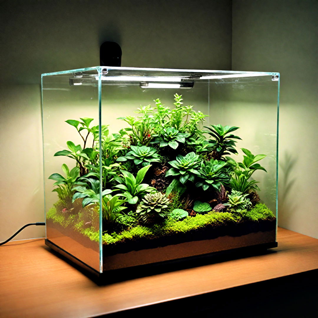 transform a light box into a glowing terrarium - 40 Terrarium Ideas
