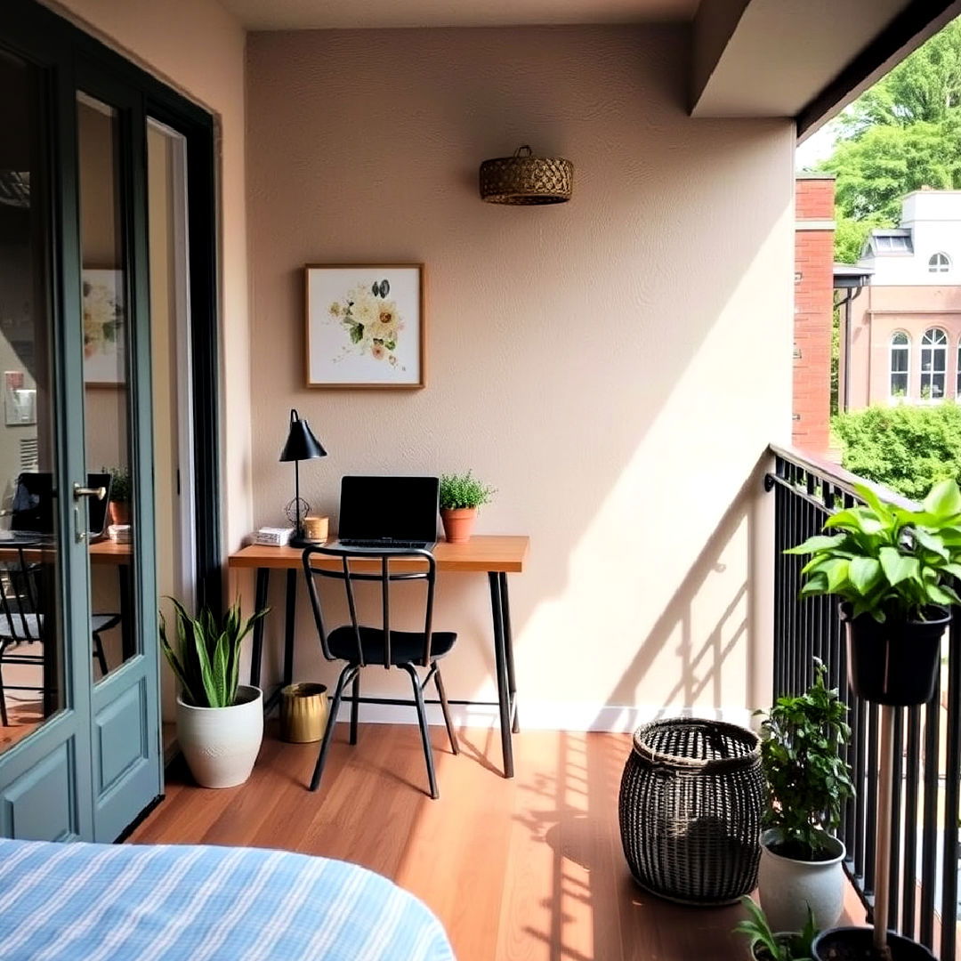 transform bedroom balcony in workspace - 20 Bedroom Balcony Ideas
