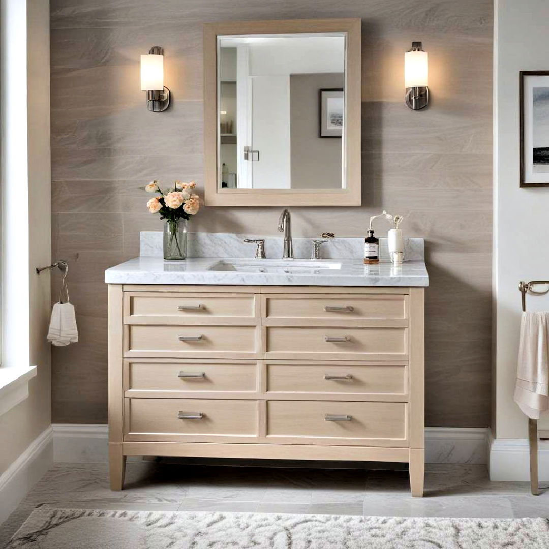transitional design - 40 Bathroom Vanity Ideas