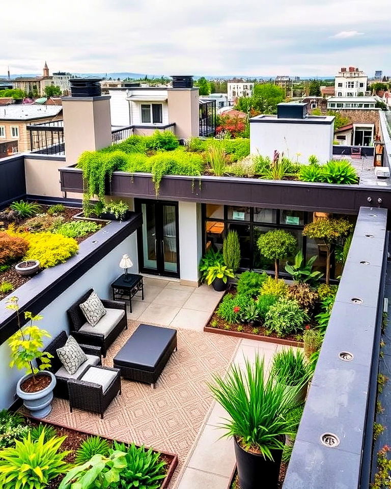 transitional home with roof garden - 30 Transitional Home Exterior Ideas