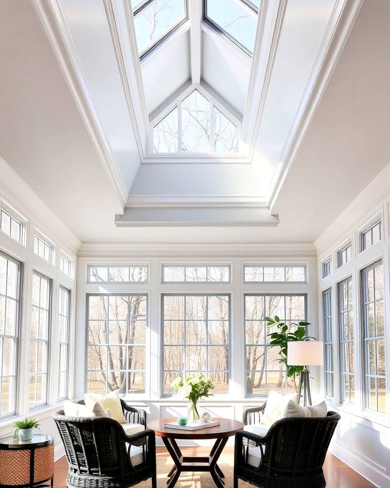 tray ceiling for sunroom - 20 Sunroom Ceiling Ideas