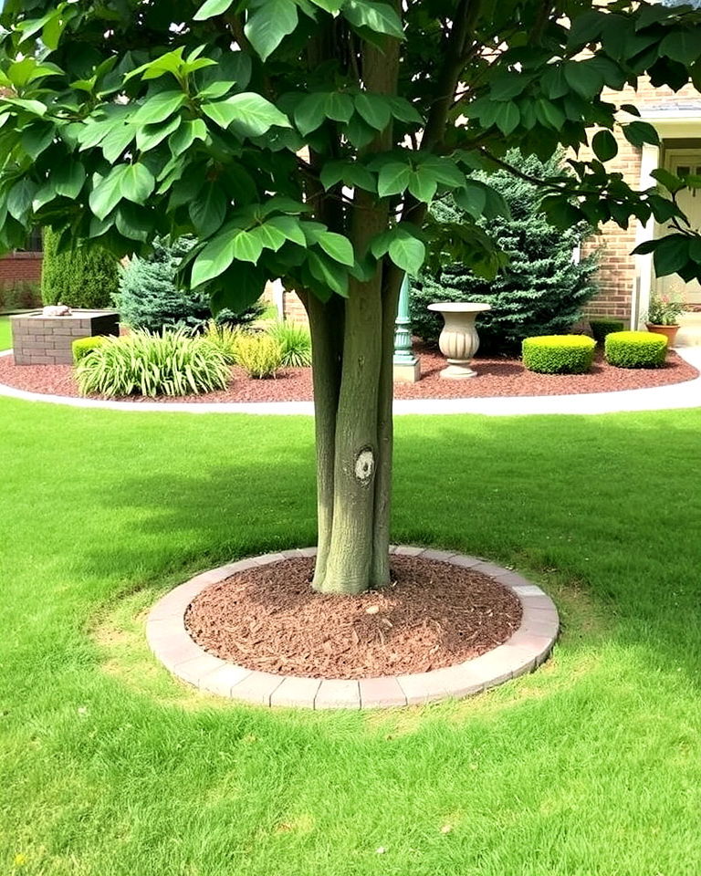 tree rings for a polished look - 30 Colorado Landscaping Ideas