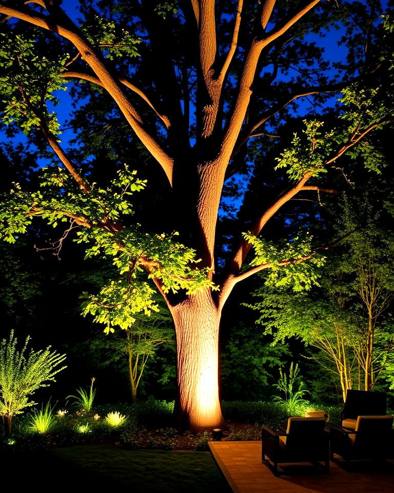 tree spotlights for garden - 40 Garden Lighting Ideas