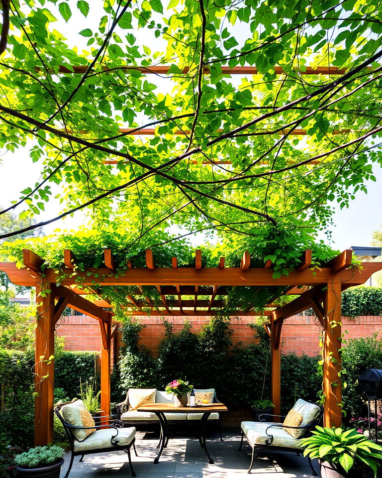 trellis roof structure for garden shade - 20 Garden Shade Ideas