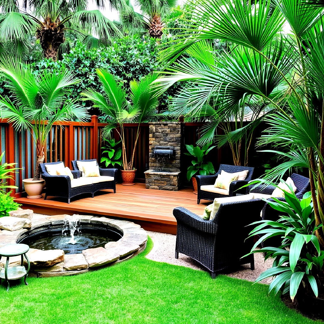 tropical oasis ground level deck - 25 Ground Level Deck Ideas
