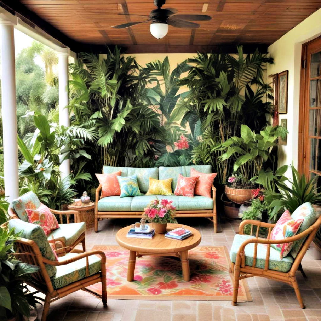 tropical paradise for vacation like feeling - 25 Enclosed Patio Ideas