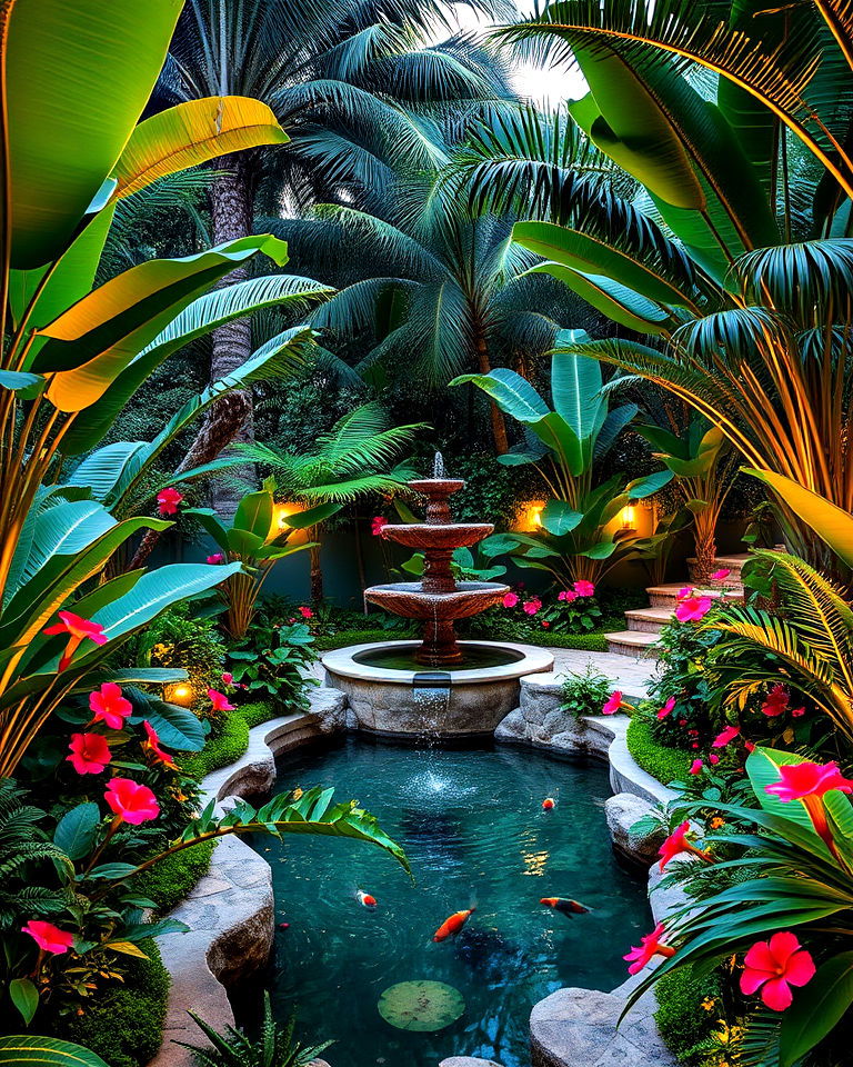 tropical paradise luxury garden - 30 Luxury Garden Design Ideas