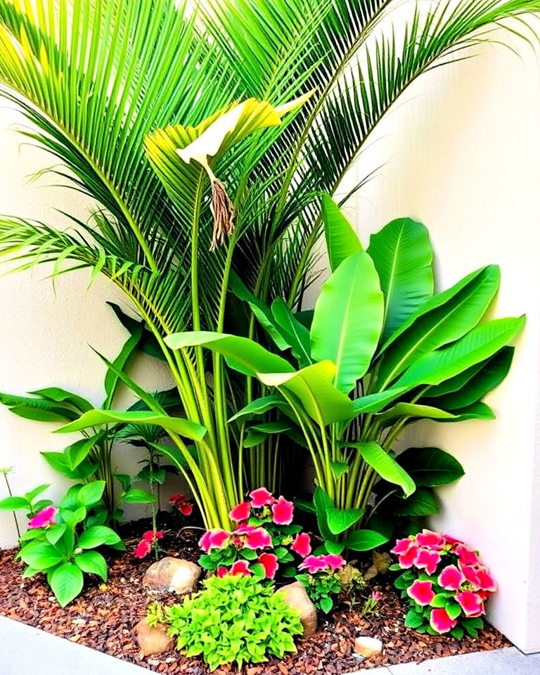 tropical vibe corner landscaping - 30 Corner Landscaping Ideas
