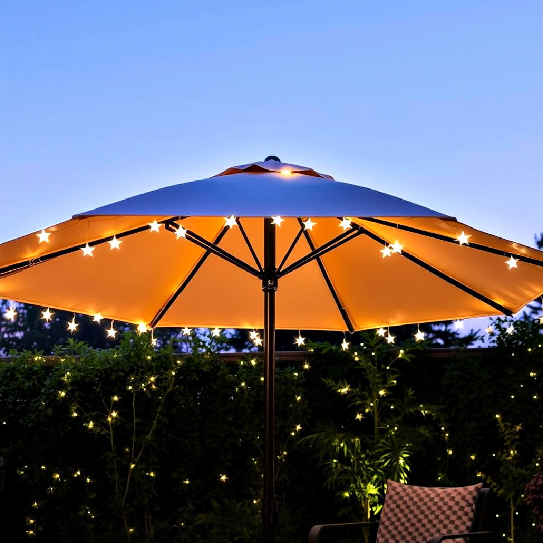 twinkling star lights for patio - 40 Patio String Light Ideas