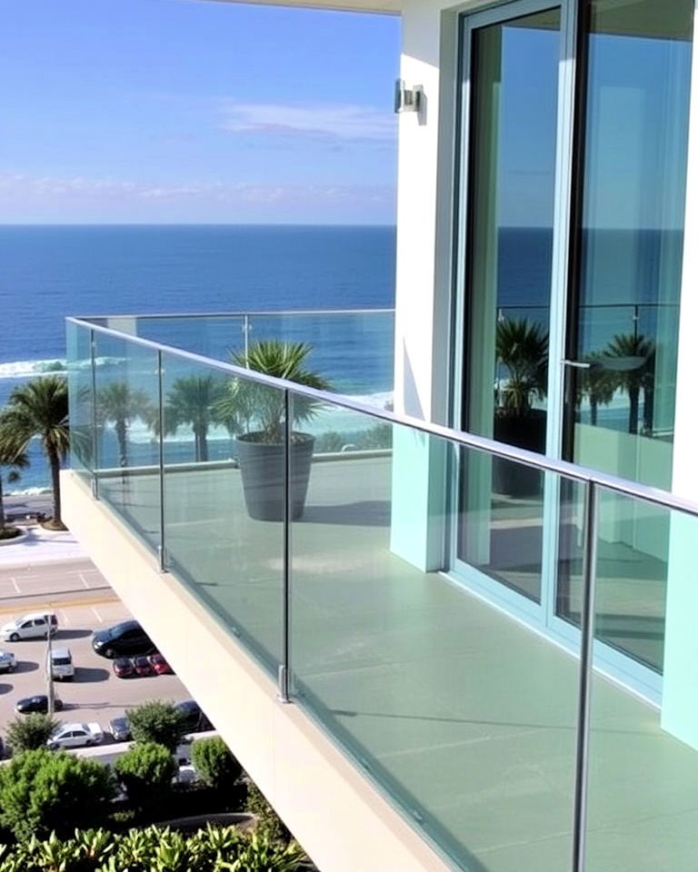 ultra modern aesthetic frameless glass railings - 25 Balcony Railing Design Ideas