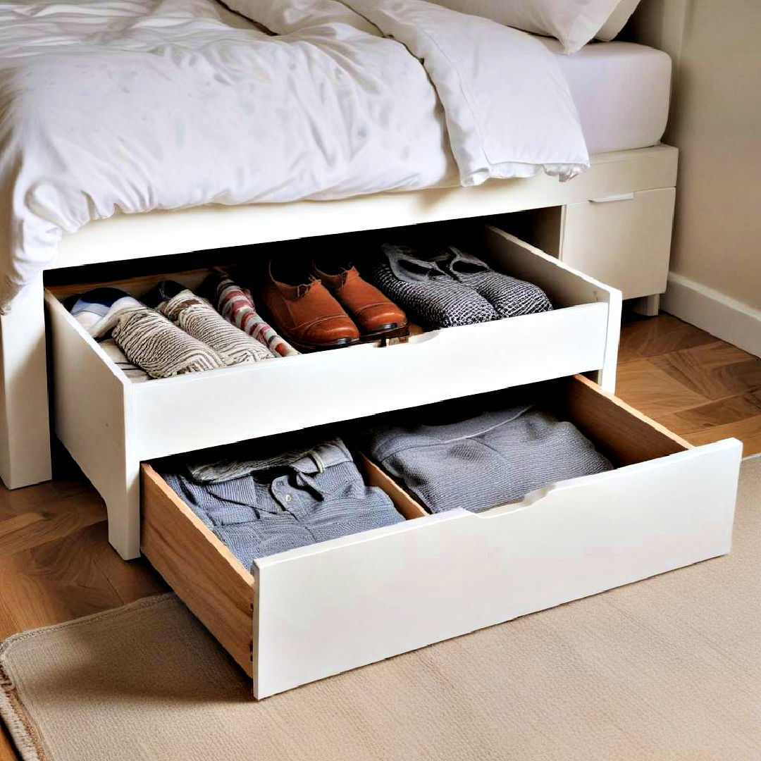 under bed storage for small apartment - 30 Small Apartment Storage Ideas