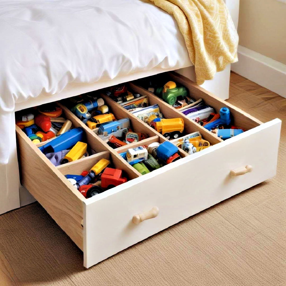 under bed storage for toys - 40 Toy Storage Ideas