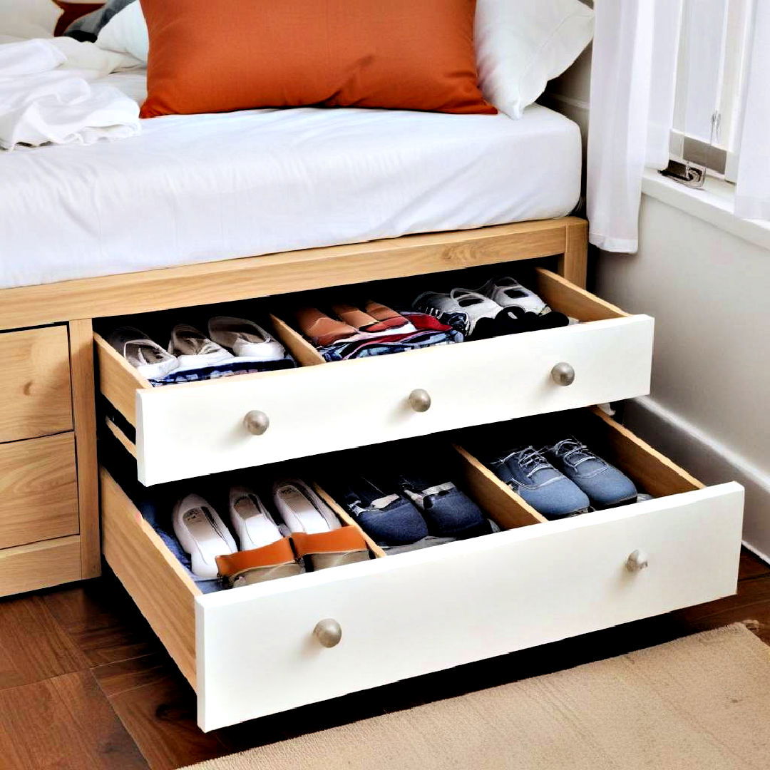 under bed storage idea - 40 Small Bedroom Ideas