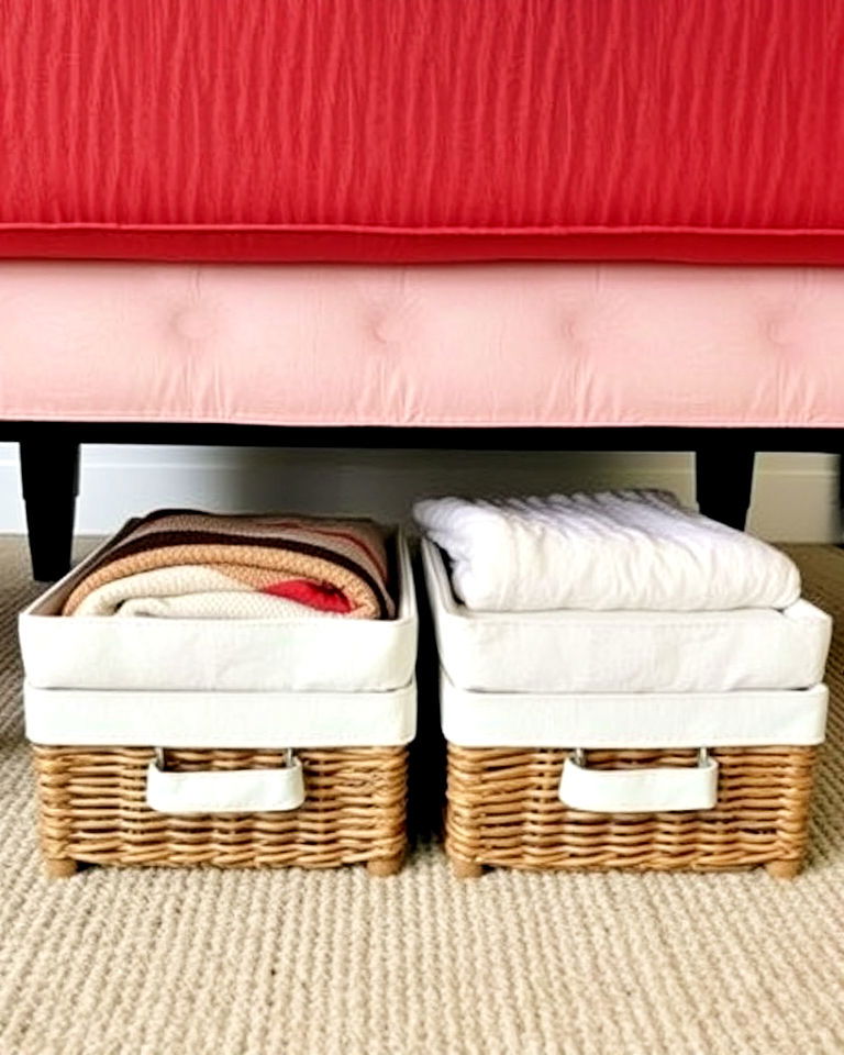 under sofa storage ideas - 30 Living Room Storage Ideas